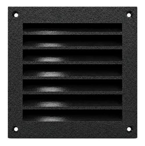Rejilla Ventilacion 15x15cm Sin Mosquitero Petg Dtodo.pro Negro