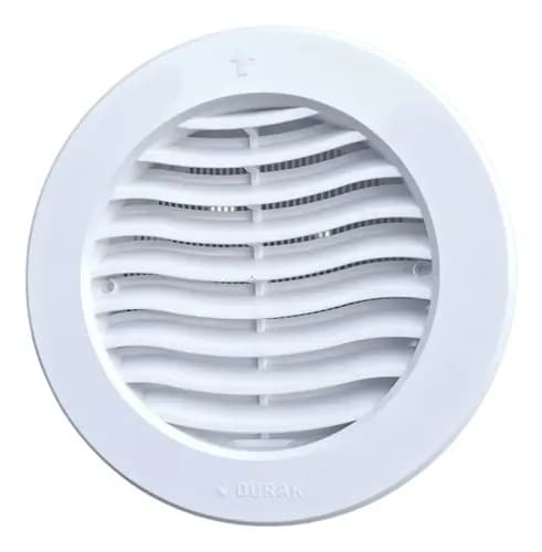 Rejilla De Ventilación Redonda/cuadrada, Parrilla De 150 Mm Con Pantalla A Color Blanca/circular Blanco/circular